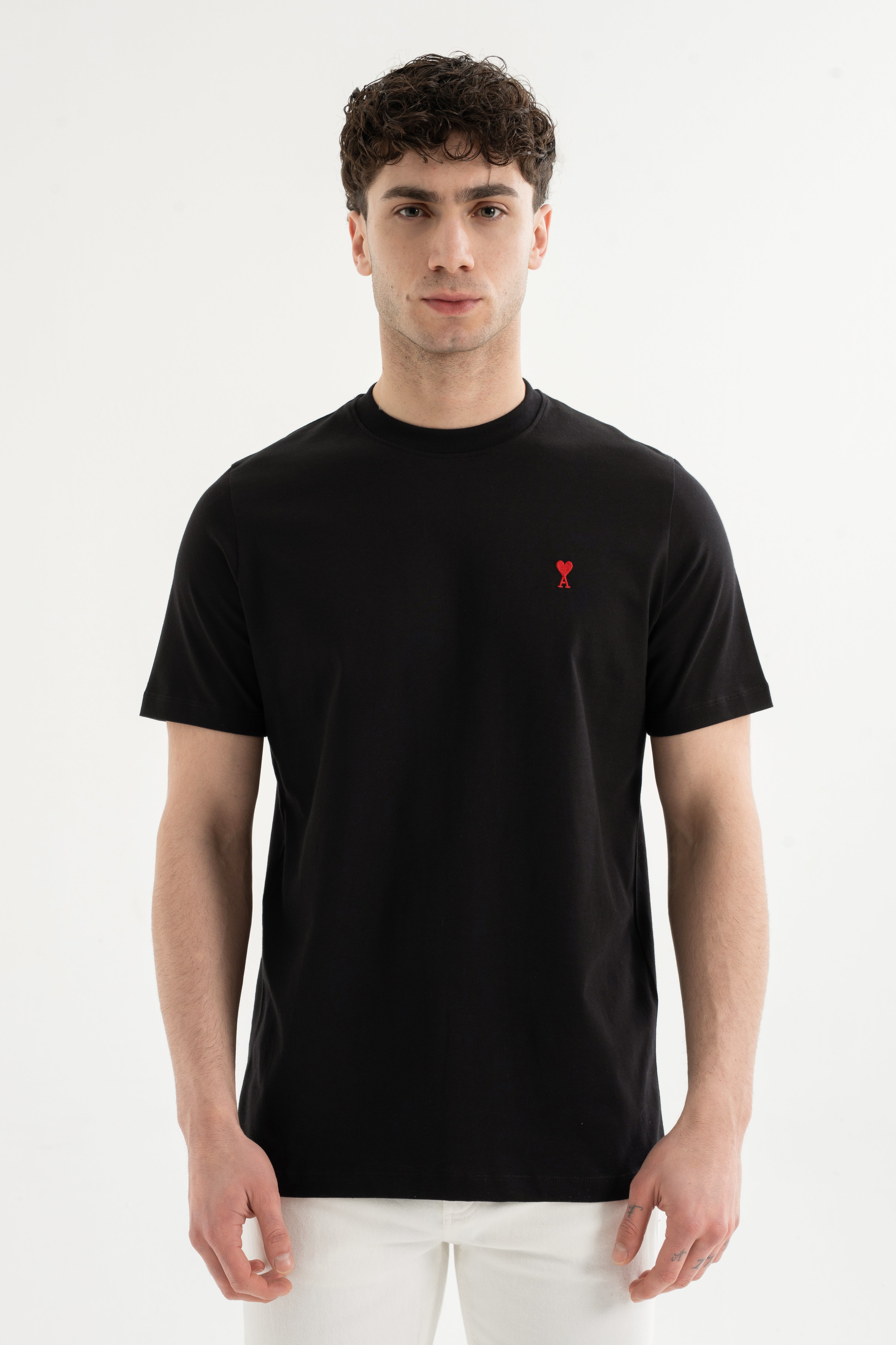 Ami Kırmızı Kalp Logolu T-Shirt No:1076