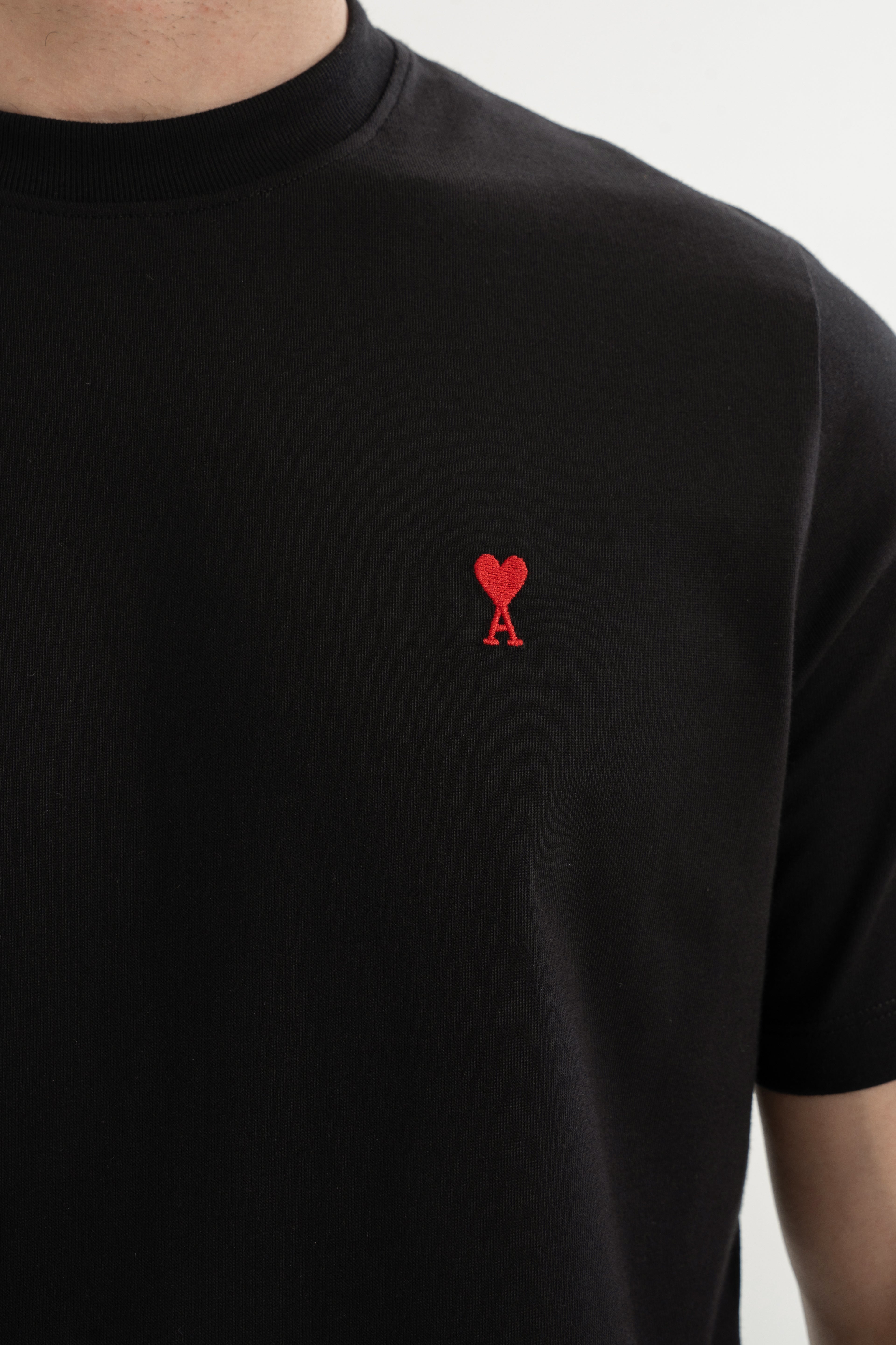 Ami Kırmızı Kalp Logolu T-Shirt No:1076